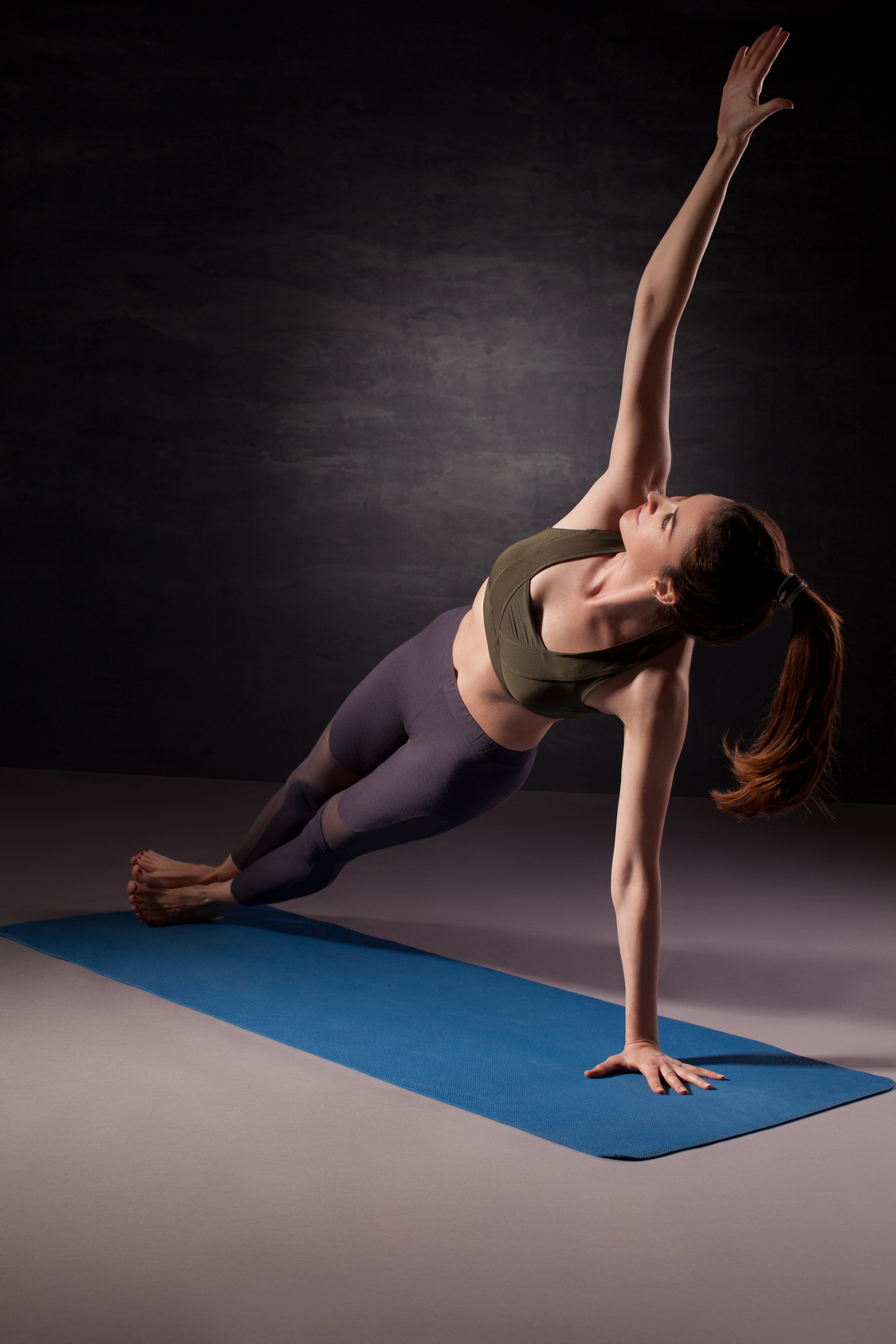 Mid adult woman doing yoga